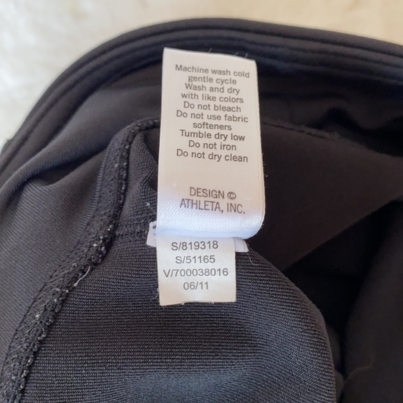 Athleta Black Cycling Shorts Spin Knicker Sz Small - Picture 9 of 11